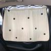 Cute Cartoon Embroidered Thickened Cotton Baby Car Window Sunshade Cover UV Protection Suction Cup Installed Sliding Curtain