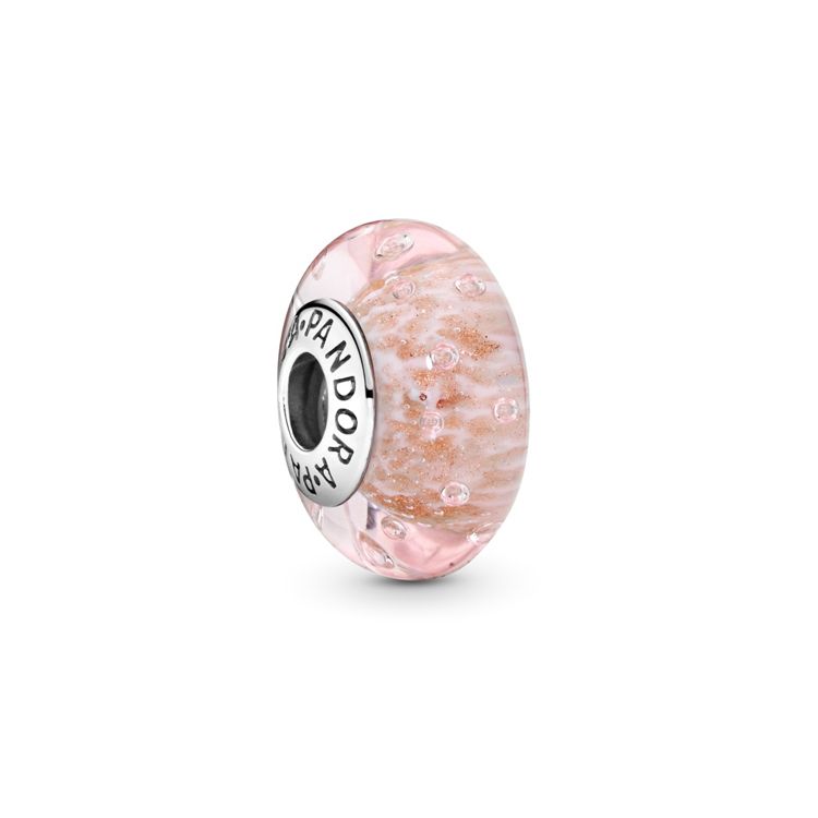 Pandora Pink Sparkling Murano Glass Pendant Charm Women pendants 791670 Pink/Silver,F