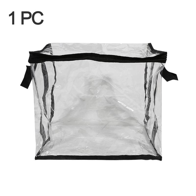 Transparent Book Storage Bag – Foldable Waterproof Dustproof Document Organizer for Newspapers/Magazines
