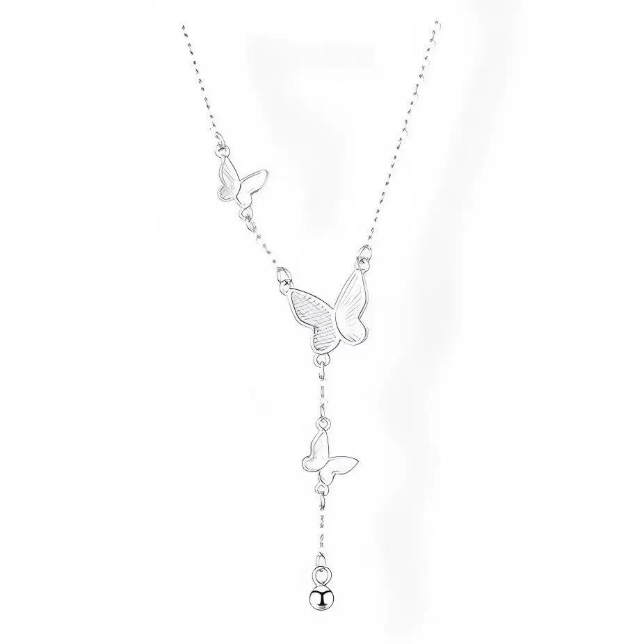 High-End Minimalist Butterfly Tassel Necklace - Versatile Fashion Jewelry