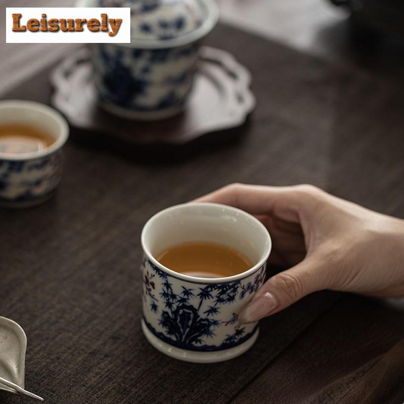 Pine Bamboo Plum Tea Set Complete Set Zen Tea Ceremony Set Tea Soaking Teapot And Tea Cup Set Chinese Tea Set Decoration Craft