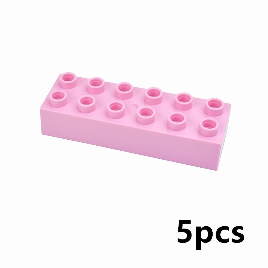 MOC Big Size Bulk Bricks Thick Building Blocks Educational Kid Creative Toys Slope Thin Large Particles Compatible With Duploes