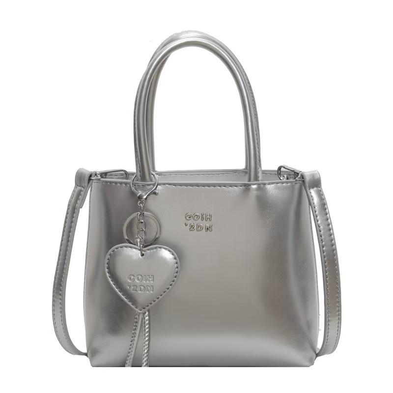 

Женская сумка Простая и модная женская сумка большой вместимости Сумка через плечо Сумка-мессенджер серебряный