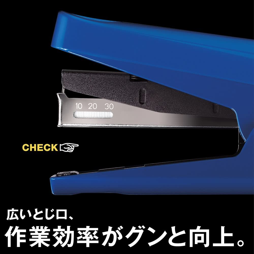 MAX Light HD91733 Stapler, Binding, 20-Sheet Capacity, Blue, HD-10TLK/B,