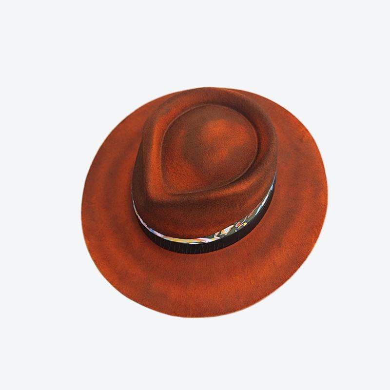 Wool Hat Wool Panama Hat Wool Wide Brimmed for Women Men Photo Props Western for Men Women Unisex Wear Headwear