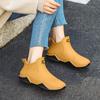 Women's 2024 Japanese Style Fleece-Lined Rain Boots - Non-Slip, Low-Top Rubber Shoes for Outdoor Wear