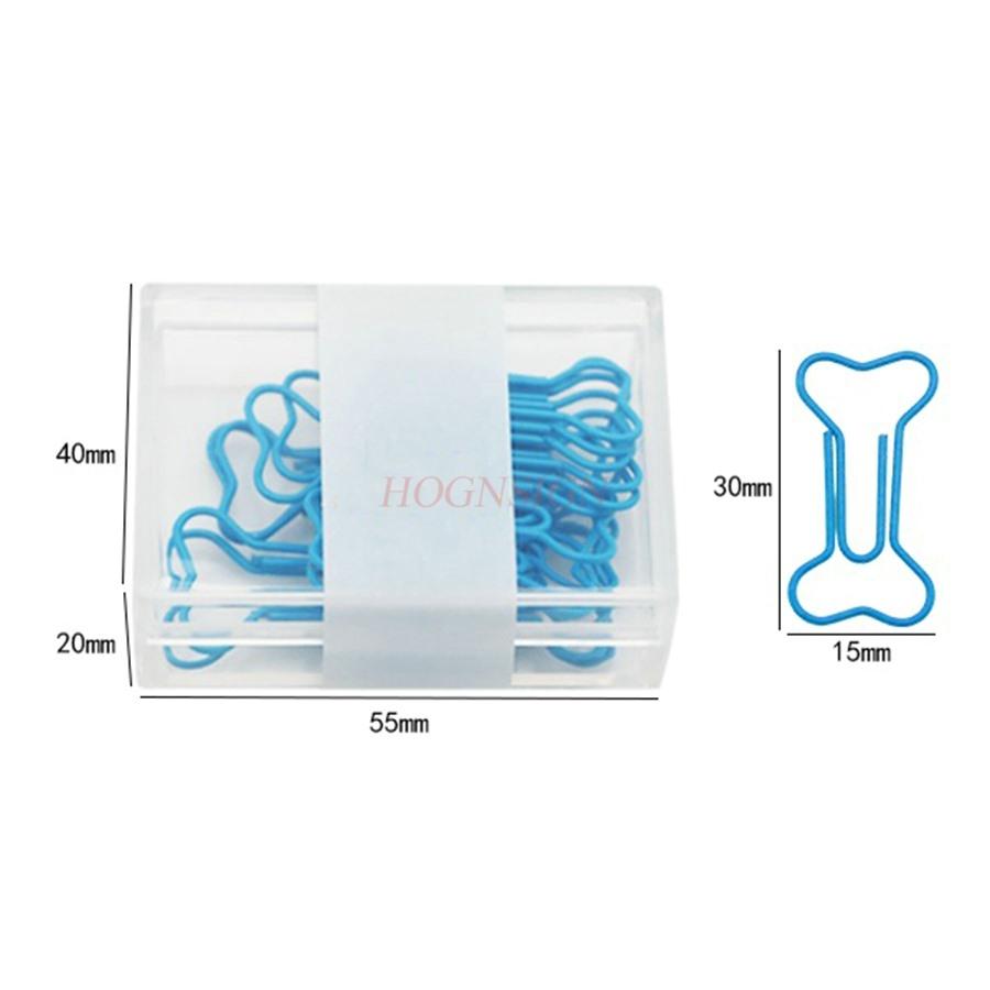 20pcs  Office Storage, Gift, Metal, Bone Paper Clip, Cute Paper Clip, Creative Clip, Invisible Export