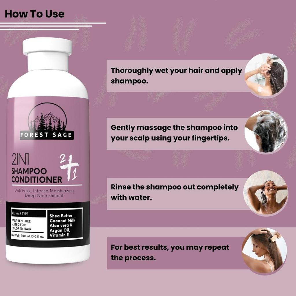 Forest Sage 2 in 1 Shampoo Conditioner