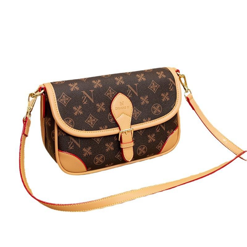 Lekki Luksus Damska Torba Torba Siodłowa Wzór Śnieżny Nowa Modna i Wszechstronna Duża Pojemność Torba Obcałunkowa na Ramię Torba Podpachowa