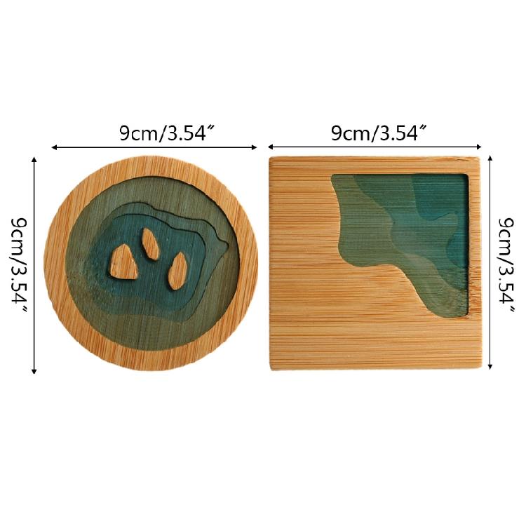 Onderzetter voor kopjes, antislip placemats, isolerende onderzetter voor de keuken, hittebestendige onderzetter voor servies.