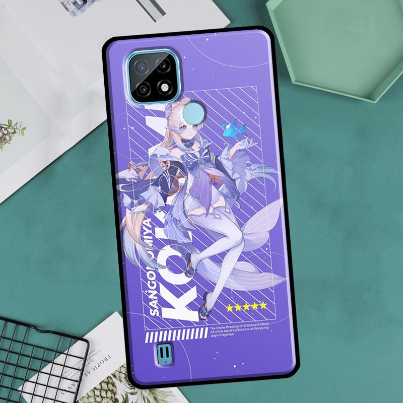 Genshin Impact Sangonomiya Kokomi Case For Realme 9 Pro Plus 8 8i 9i C35 GT Neo 2 Cover For OnePlus 10 9 Pro Nord2 8T 9R 10R
