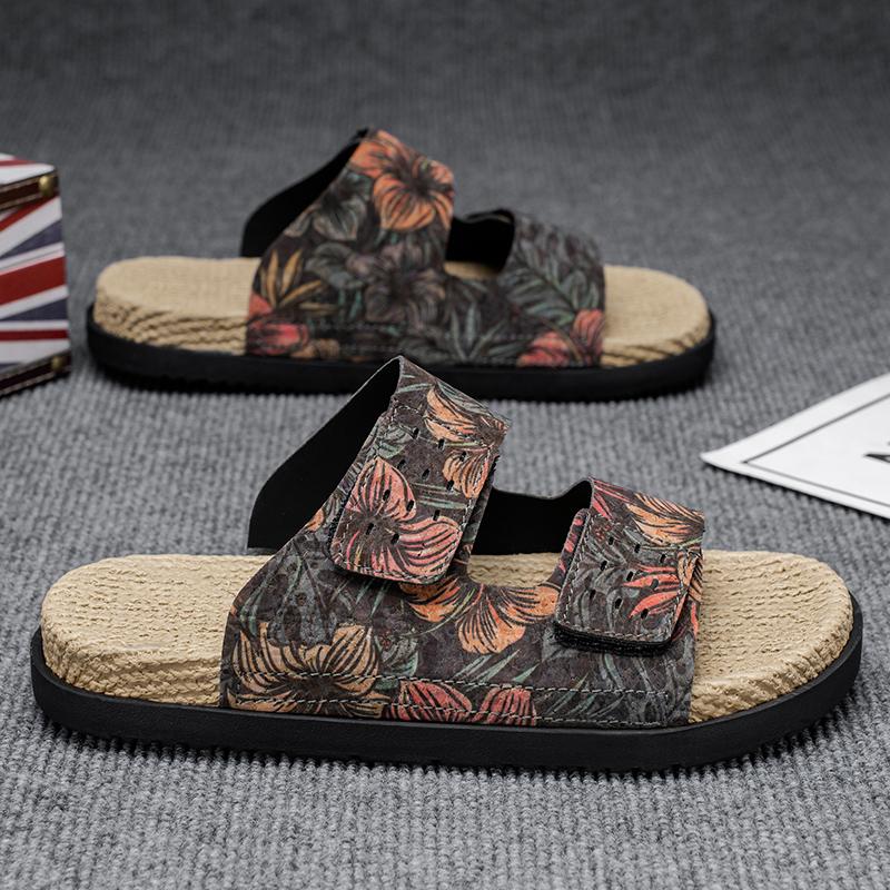 

Fashion CYYTL Summer Mens Slippers Casual Shoes Beach Sandals Outdoor Slides Leather Walking Comfort Lightweight Luxury Designer Fashion 44