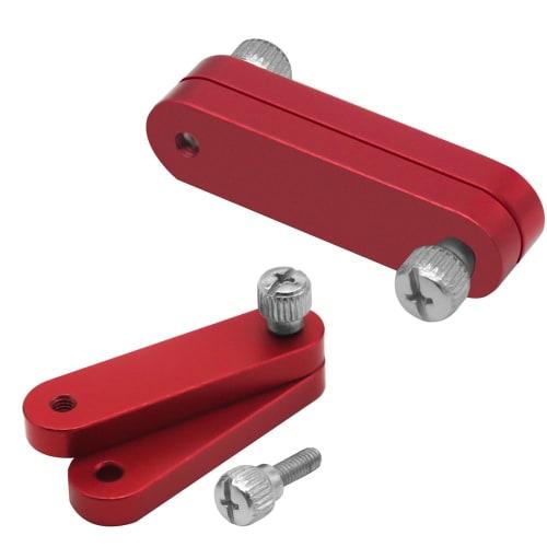 Botocoo Steel Ruler Stops, Set of 2 Straightedge Stoppers, Portable, Accurate Measurement, Practical, Wear-Resistant, Metal Measuring Aid Tool, Stainl