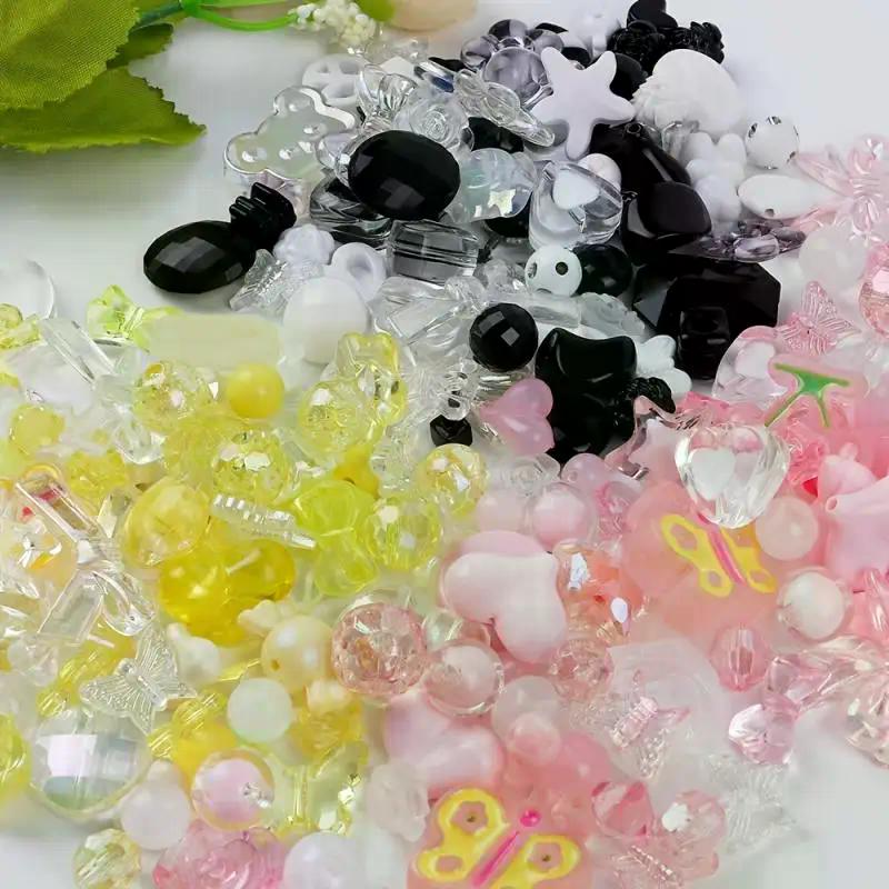 40g Mixing Style Candy Color Acrylic Bow Beads | DIY Phone Chain/Jewelry Making Kit