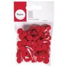 Pompons Rouge 1 cm 65 pièces