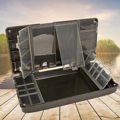 Carp Fishing Organizer Box Portable Fly Fish Tackle Boxes 27 Grid Magnetic Multipurpose Compartments Fishing Gear Accessories