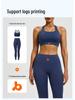 Juyitang Solid Color Shockproof Yoga Set for Women – Hip Lift Pilates Running Fitness Wear