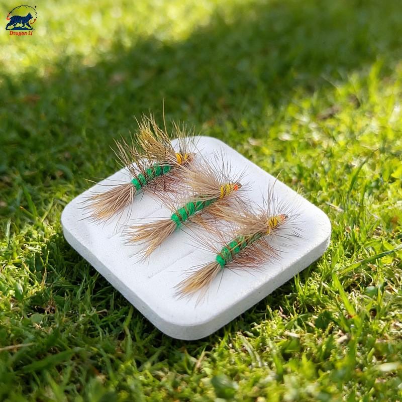 5pcs/Combo Stonefly Stimulator Deer Hair Lure Flies Kit Realistic Dry Fly Sharp Hook for River Stream Fly Fishing Tenkara Tackle