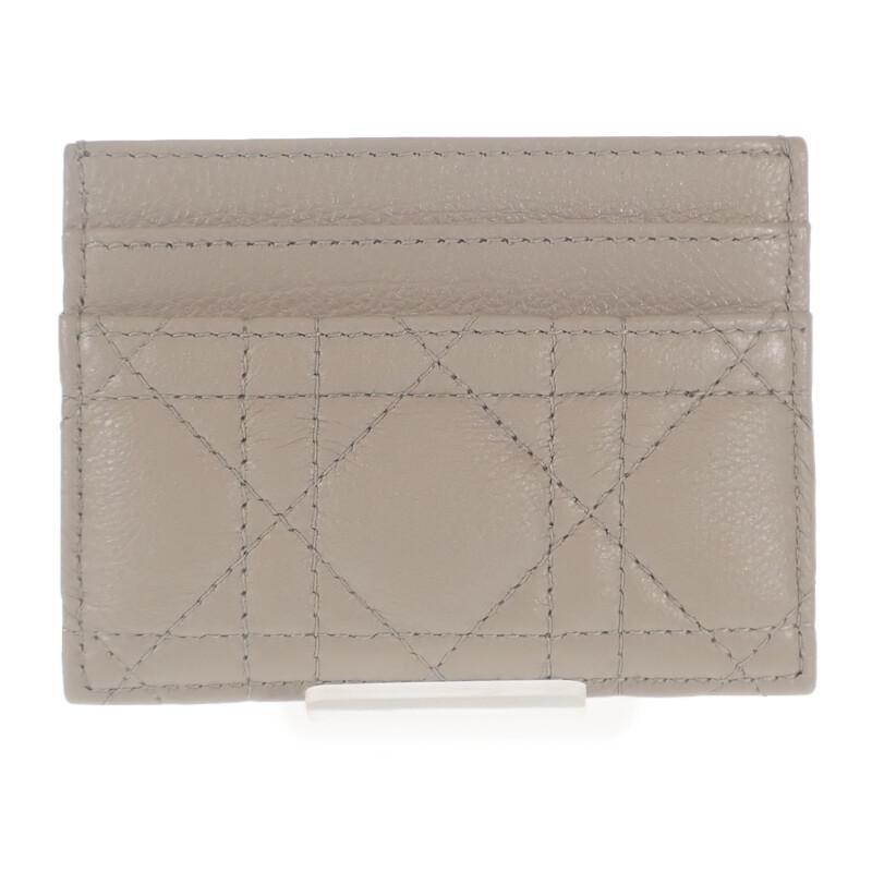 Dior S5130UWHC_M116 Card Case Beige Calfskin Women