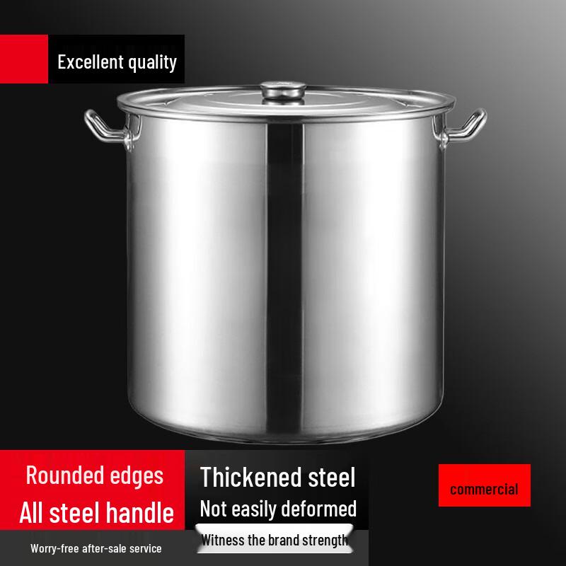 SuLe Large Capacity Extra Thick Stainless Steel Round Pot (2-Pack)