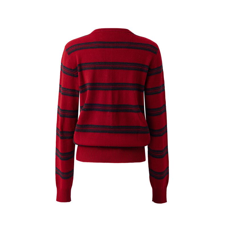 Giovanni Valentino Women's Striped Wool Knit Cardigan