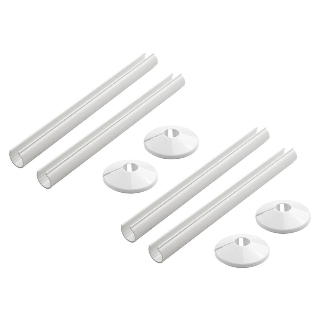 Transform Your Home with Elegant and Functional Radiator Pipe Covers Set of 8, Suitable for 15mm Pipes, Easy Installation