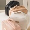NewPU Makeup Bag with Large Capacity Portable Multi Functional Travel Layered Handheld Makeup Storage Bag Waterproof Make Up Bag