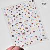 5D Mini Flowers Colorful Wreath Daisy Delicate Shiny Rhinestone Spring Self Adhesive NailArt Decorations Stickers Manicure Decal