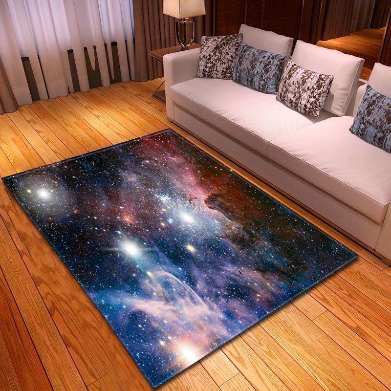 Simple And Mysterious Starry Sky Living Room Carpet Bedroom Dining Room Floor Mat Pattern Size