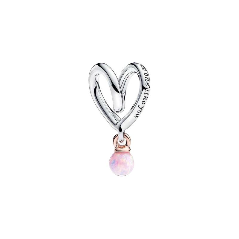 Pandora Heart shape design 925 silver pendant women s silver 783242C01