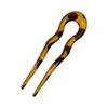 Wavy U Shaped Hair Stick for Stylish Hairstyles Elegant 2 Prong Updo Pin for Women Girls Handmade Headwear Accessories