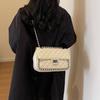Temperament Simple Fashion Solid Color Chain Armpit Bag 2025 Spring New Versatile Messenger Bag Small Square Bag Women