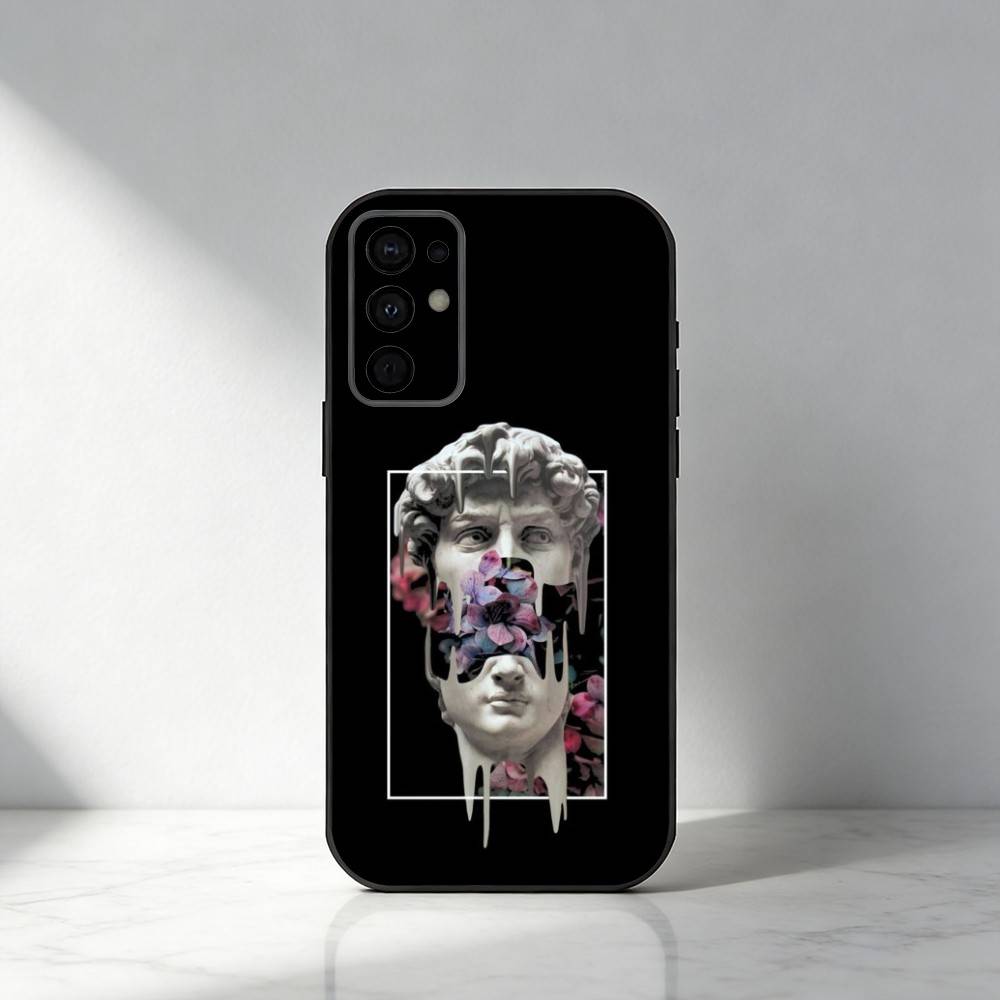 

Creative Parody D-David Greek Phone Case For Samsung S25,S24,S21,S22,S23,S30,Ultra,S20,Plus,Fe,Note,5G Black Cover Samsung S24fe