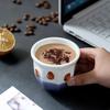 180ml Ceramic Coffee Cup Hand-held Latte Art Espresso Cup Middle Eastern Style Espresso Cup Home Coffee Teacup Coffee Lover Gift
