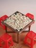 1:12 Scale Miniature Dollhouse Furniture Model Mahjong Table and Chair