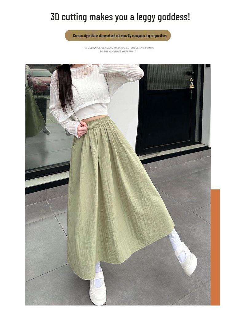 End-of-Season Clearance: 90% Off - Women's Pink Yamamoto High-Waisted A-Line Summer Skirt, Petite Fit (2025 Collection)