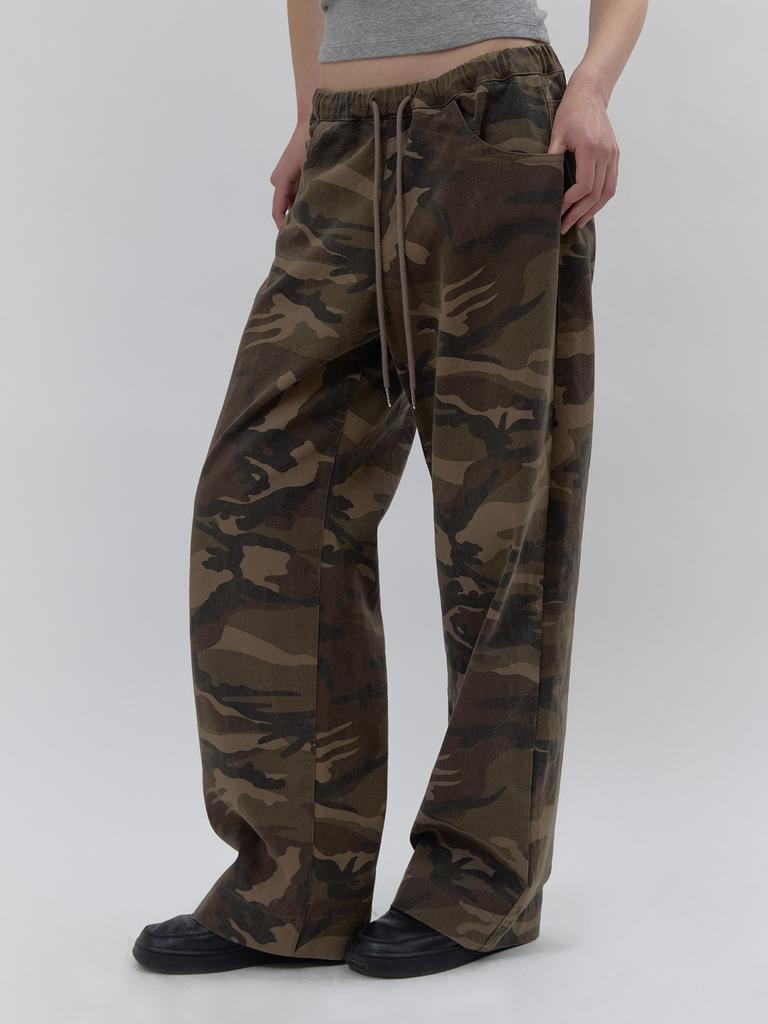 HETHERMENT Camo Cotton Pants (Khaki)