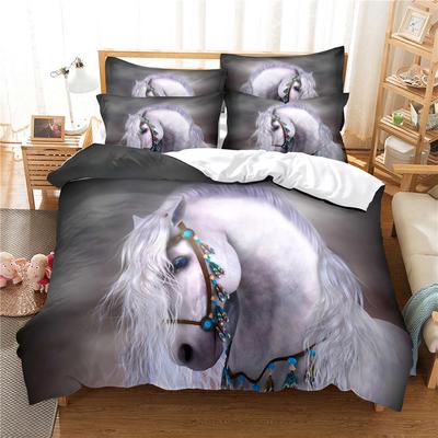 3D Horse Bedding Set Queen Bedding Duvet Cover Set Bedding Set Bed Cover Cotton Queen Bedroom Bed Cover Set Bed Set Bedding