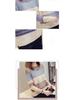 Women's Color Block Knitted Pullover: Spring & Autumn Loose Striped Long Sleeve Sweater with Hollow Thin Cardigan Design