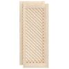 Cabinet Doors 2 Pcs. Grid Design 39.5 X 99 Cm Solid Pine Wood