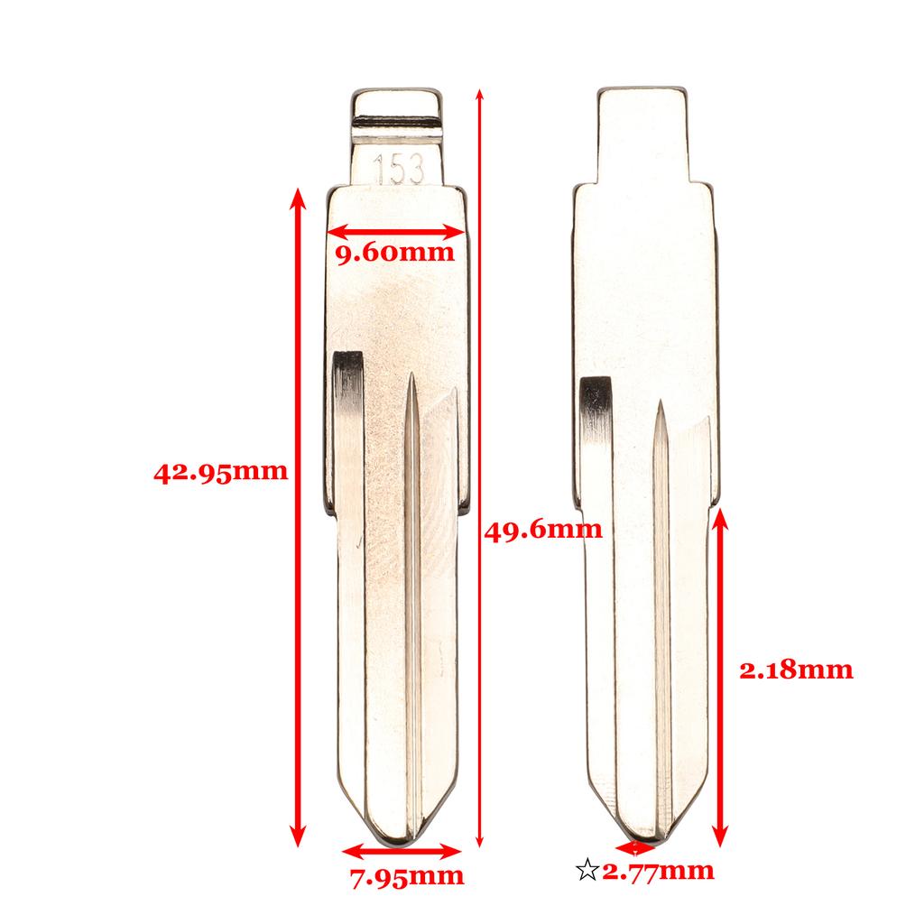 jingyuqin  #53 #54 #58 #72 #73 #152 #153 Remote Key Blade Blank For Lada For Renault Megan Dacia Clio Duster KD VAC102 VA2 HU83