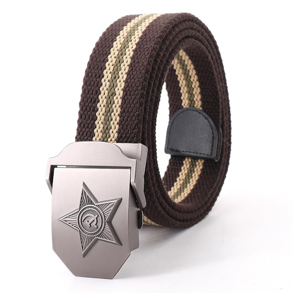 Curea Nouă pentru Bărbați și Femei Curea Pânză Emblema Națională Sovietică 3D Curea Memorie Sovietică