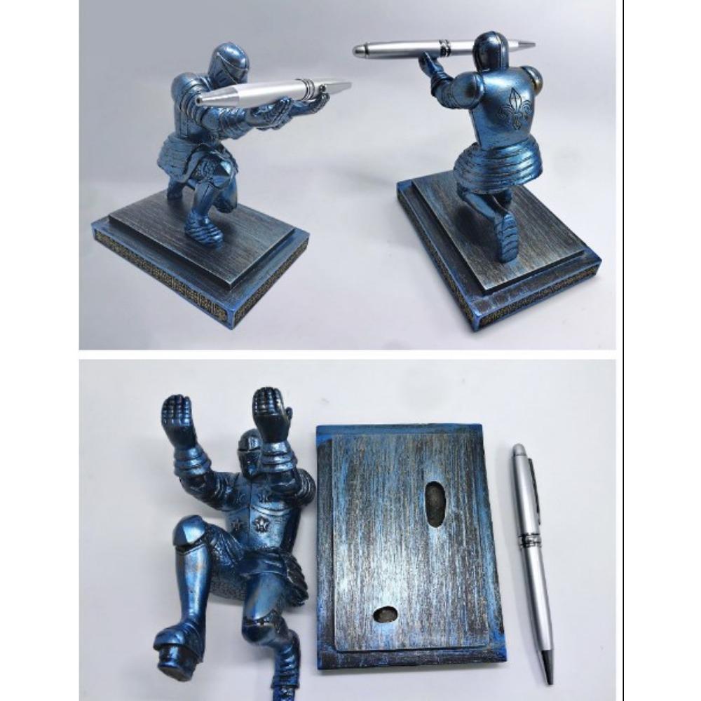 Executive Knight Pen Holder Armor Hero Pen Holder Stationery Pen Holder Creative Tabletop Ornament