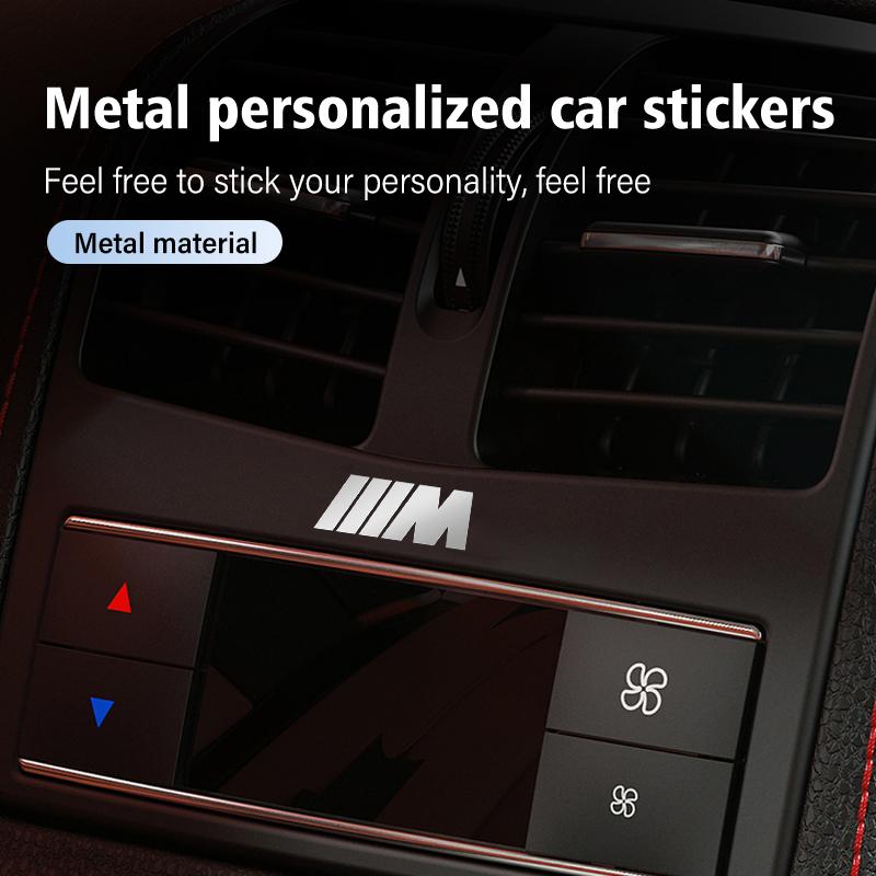 Metal Car Logo Emblem Decal Anywhere Stickers Decor Accessories For BMW Performance M E87 E30 E46 E28 F35 G20 E93 F20 X3 X YELHQ1
