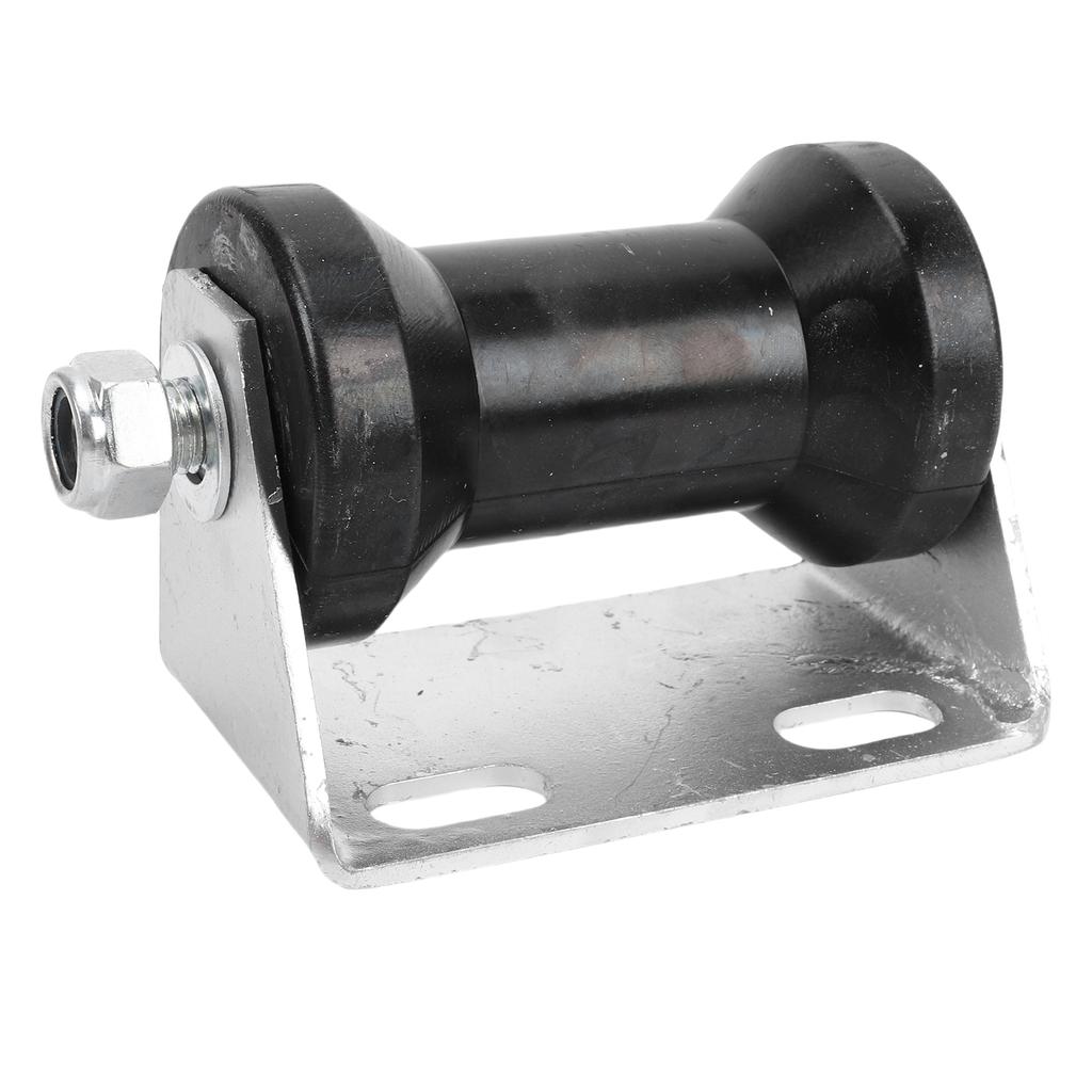 5 Inch Rubber Boat Trailer Roller with Steel Bracket Keel Roller Assembly Kit for Replacement