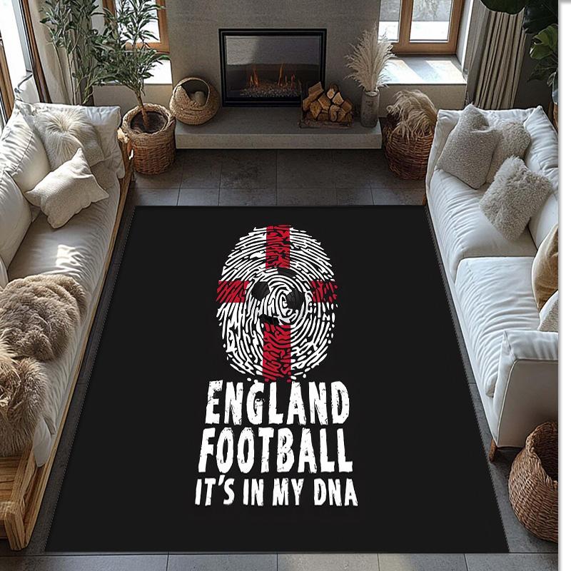 England national football team Printed Flannel Area Rug Non Slip Soft Polyester Floor Carpet Indoor Decor Mat for Bedroom Living Room Sofa