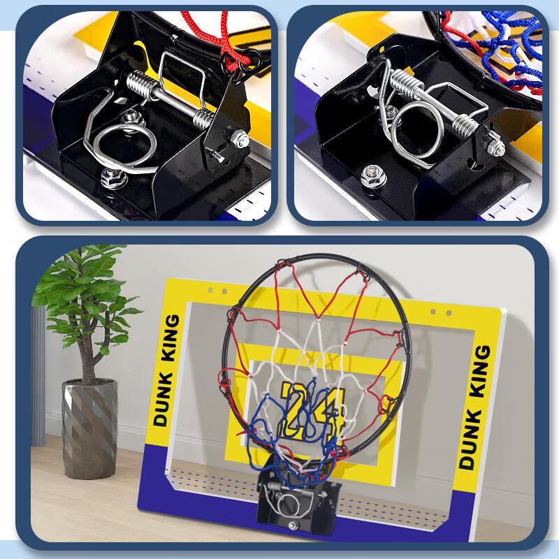 Indoor Wall-Mounted Mini Basketball Hoop Set