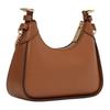 Michael Kors Wilma Minimalist Solid Color Logo Leather Shoulder Bag Women Shoulder Bag Brown 35H3G3WC5L-230
