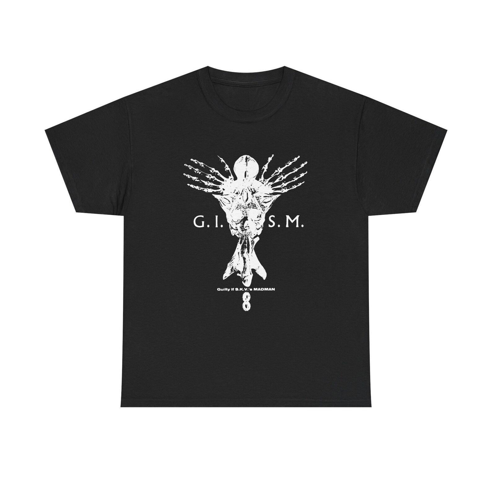 Vintage GISM Punks Is Hippies T shirt Japanese Punk Graphic Tee Underground Hardcore L