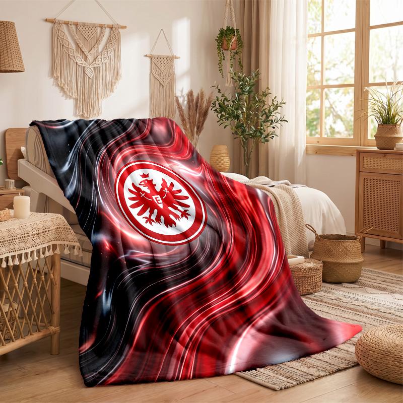 Eintracht Frankfurt Fußball Druck Flanell Decke Weich Warm Sofa Bett Überwurf für Zuhause Büro Schlafzimmer